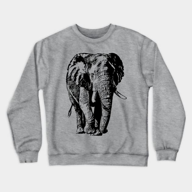 Big African Bull Elephant | African Wildlife Crewneck Sweatshirt by scotch